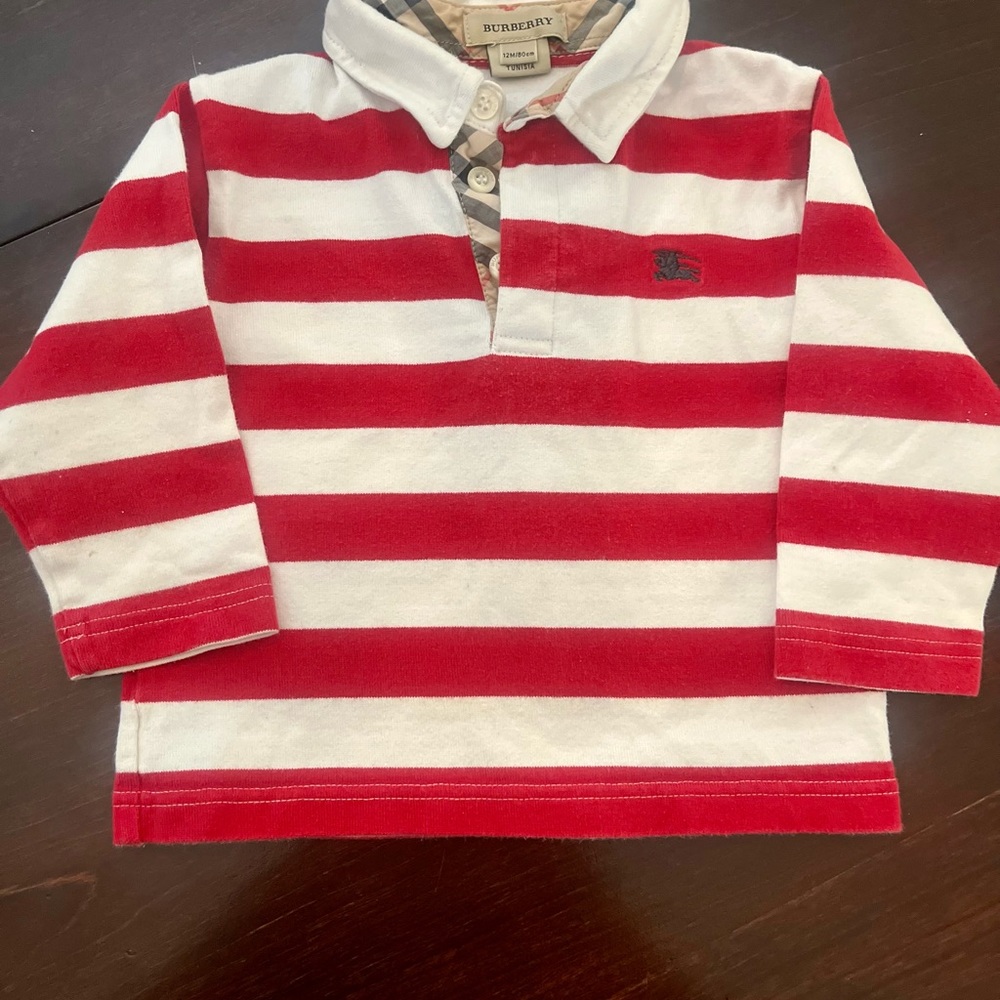 Burberry toddler long sleeve collared shirt